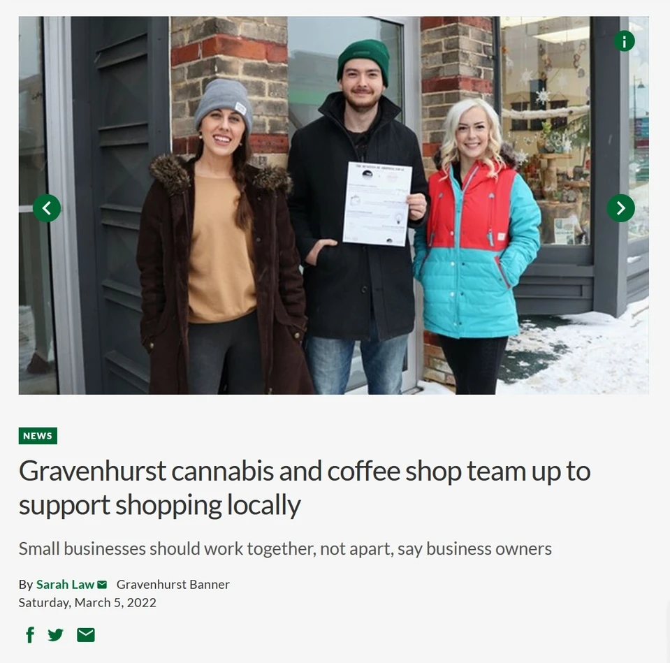 News storie about small businesses working together to encourage shoppers to support local