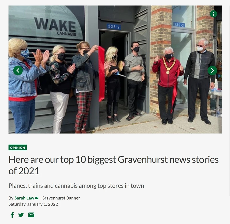 Ribbon cutting of Wake Cannabis makes the top 10 news stories of 2021